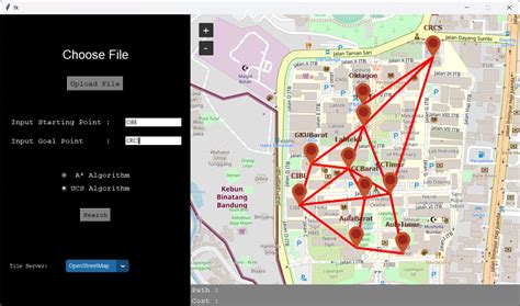 Shortest Path Using Solver 的图像结果