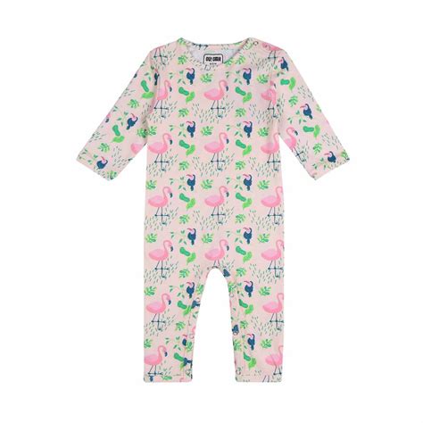 Buy Full Sleeves Baby Rompers Online | Flamingo Forest Print | – Ola! Otter