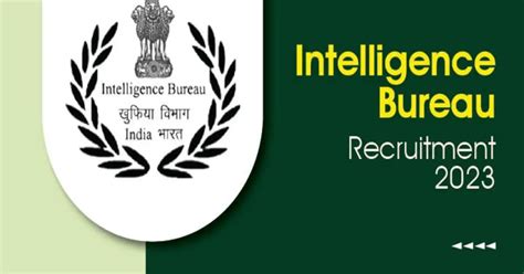 Intelligence Bureau Recruitment 2023 – 797 Junior Intelligence Officer ...
