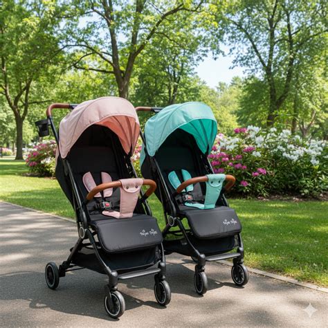 Dynamic Duo: Detachable Twin Stroller | Pram | Pushchair – Twins Tribe