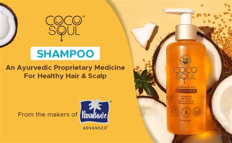 Coco Soul Shampoo with Coconut & Ayurveda | Paraben & Sulphate Free ...