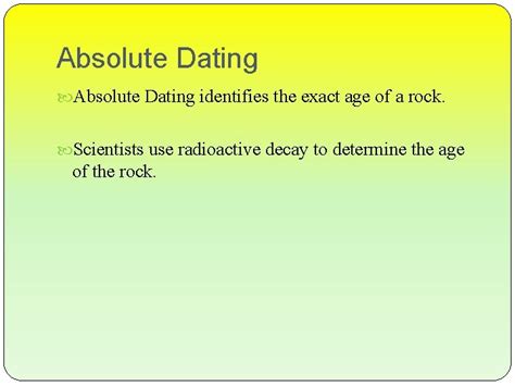 Image result for Relative Dating Vs Absolute Dating