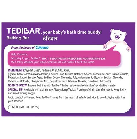 Curatio Tedibar Bathing Soap Bar for your Baby - 75gms