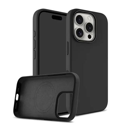 MOBUSA Iphone 16 Pro Black Premium Liquid Silicon Back Cover Case Price ...