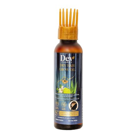 Buy Dev Hair Grow Oil | Ayurvedic Hair Oil With Comb Applicator ...