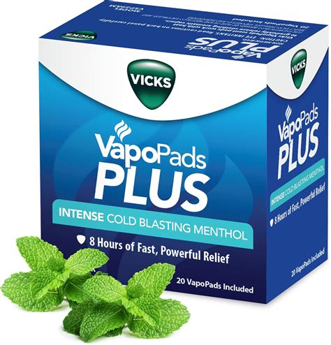 Amazon.com: Vicks VapoPads Plus with Intense Cold Blasting Menthol ...