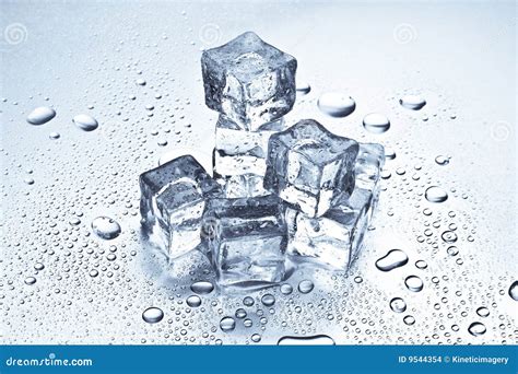 Ice cubes melting stock photo. Image of drops, water, melt - 9544354
