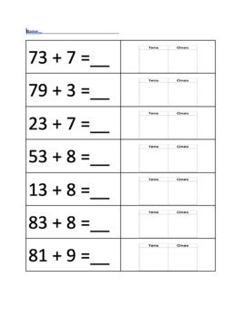Image result for Add 2-Digit Numbers Using Models