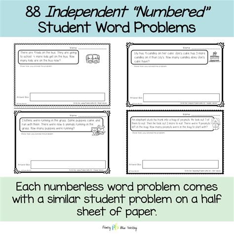 Image result for Number Less Word Problems Worksheet