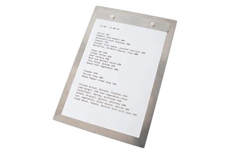 Stainless Steel Menu Holders for Restaurant, Menu India | Ubuy