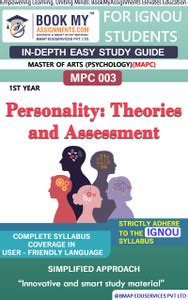 IGNOU MPC 3 Personality: Theories and Assessment Study Material (In ...