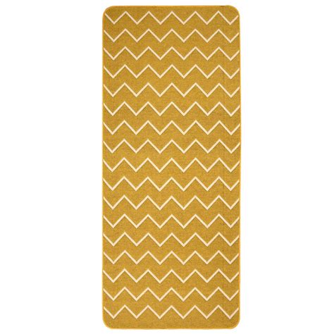 Buy Saral Home Cotton Jacquard Kitchen/Bedside Runner (Gold, 70X200 CM ...