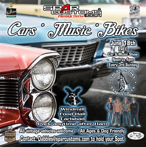 Spar FREE Music\Car and Bike at Windmill w the Sea Monks June 18th ...