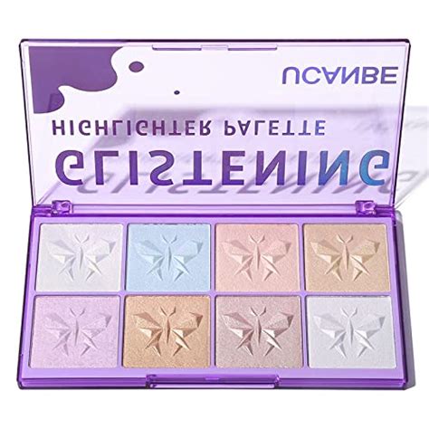 Buy COSLUXE UCANBE Glistening Highlighter Palette, 8 Color Triple Bake ...