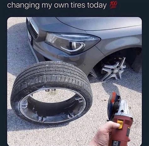 Tire Replacement Fail - Memes - Worst Jokes Ever