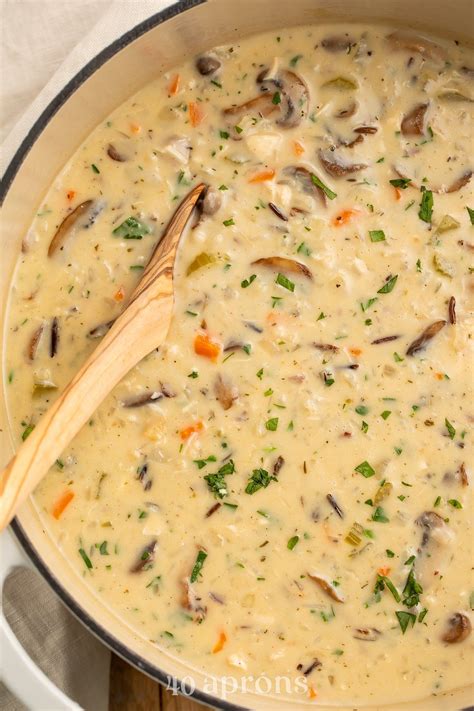 Creamy mushroom chicken and wild rice soup – Artofit