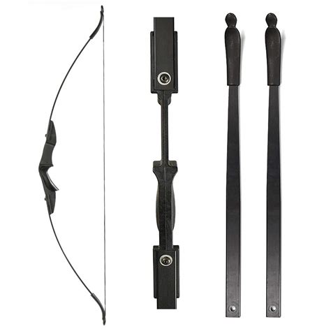 Huntingdoor 57" Takedown Recurve Bow Double Arrow Rest Design,Black ...