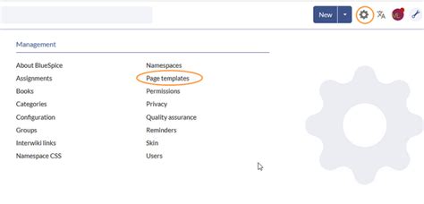 9 Page templates - BlueSpice Helpdesk