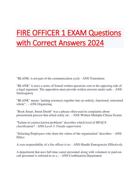 Competency Questions and Answers Fire Service 的图像结果