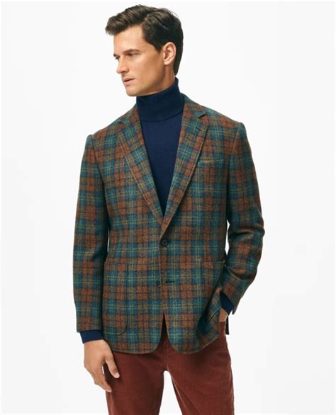 Mens Plaid Wool Coats | Brooks Brothers