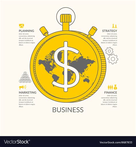 Business infographics Royalty Free Vector Image