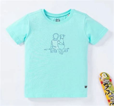 Ed-a-Mamma Sustainable Boys Dog Printed Tee