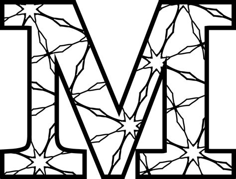 Printable Letter M Coloring Pages