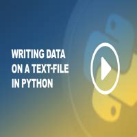 Image result for Writing a Text File in Python