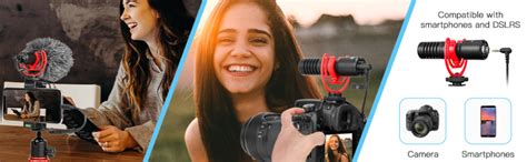 Boya by-MM1+ Super-Cardioid Shotgun Microphone with Real Time ...