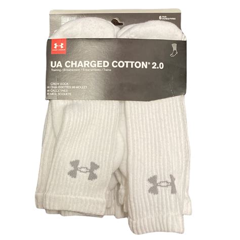 Under Armour Men's Cotton Crew Socks, Moisture Wicking, Arch Support ...