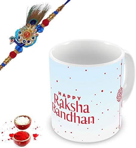 Buy illuminati gifts Raksha Bandhan Gift Set of Beautiful Peacock Rakhi ...