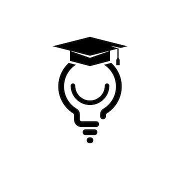 A lamp wearing a toga hat symbolizes intelligence vector illustration ...