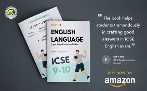 Exam18 ICSE Class 9 & 10 English Language Last Step : Madhuri Shukla ...