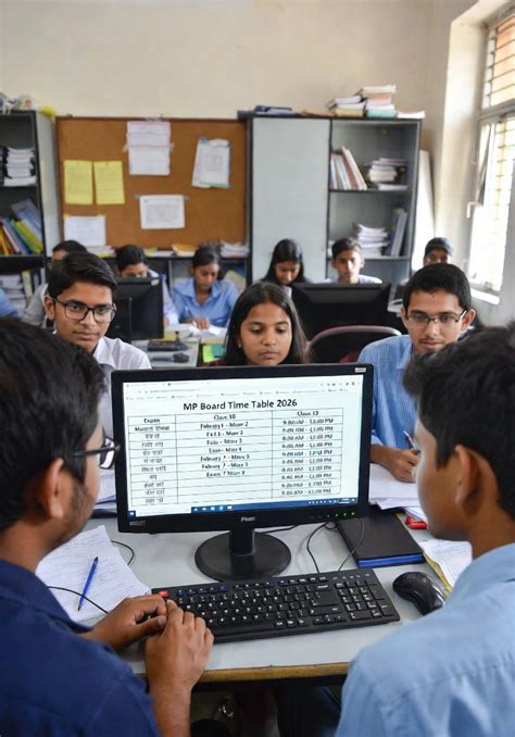MP Board Time Table 2026 OUT: Class 10 & 12 Exams Date Sheet