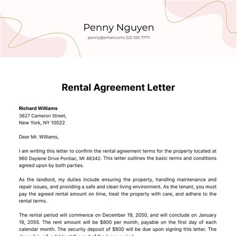 Rental Agreement