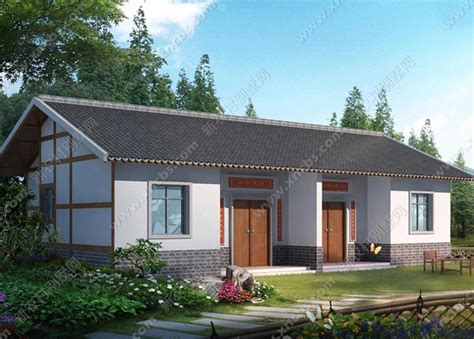 QH2072农村自建房设计图二层新中式中式乡村别墅设计图中式合院设计图纸 - 青禾乡墅科技