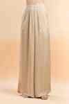 Buy Beige Striped Cape And Palazzo Set For Women by Amit Aggarwal ...
