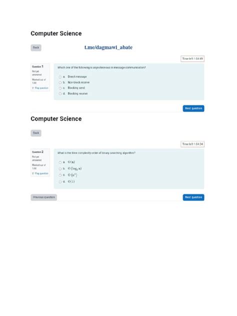 Computer Science Exam 的图像结果