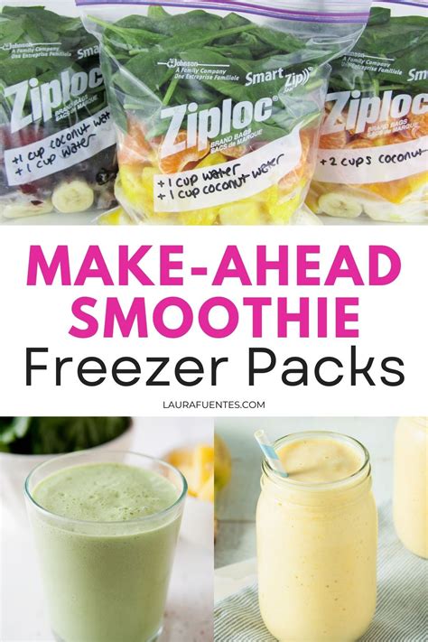 Make-Ahead Frozen Smoothie Packs | Freezer smoothie packs, Frozen ...