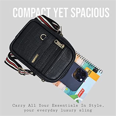 Buy Pramadda Pure Luxury Italia Croco Faux Leather 7" Sling Bag For Men ...