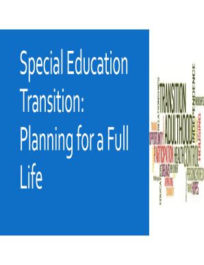 Fillable Online Transition: Planning for a Full Life Fax Email Print ...