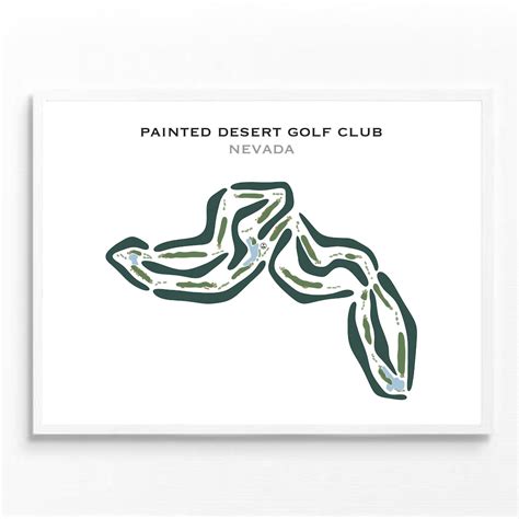 Painted Desert Golf Club, NV | Golf Course Map, Golf Map, Golfer Gift ...