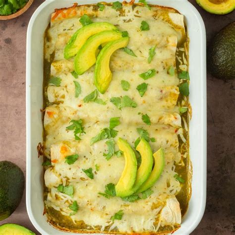 Salsa Verde Chicken Enchiladas | Little Bitta Kitchen