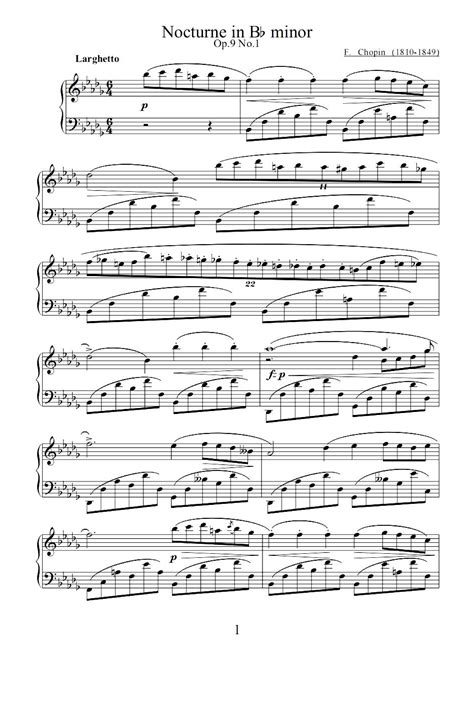 Nocturne Op.9 NO.1 - Fryderyk Franciszek Chopin (arr. Fryderyk ...