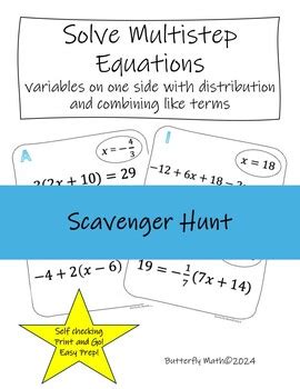 Image result for How to Solve Multi-Step Equations with Variables On One Side