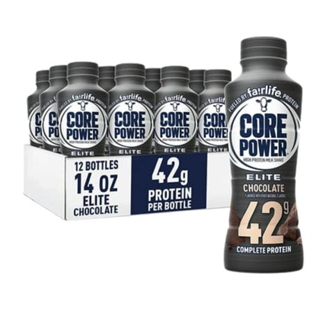 Core Power Elite Chocolate - Fairlife 42g High Protein Shake (12 Pack ...