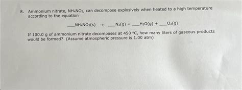 Image result for NH4NO3 Explode