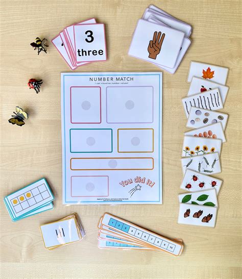 Number Match Printable Number Match Game Busy Book Number - Etsy