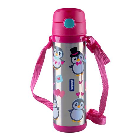 Hopop Insulated Stainless Steel Sipper Water Bottle for Kids – 480 ml