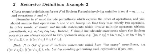 Image result for Recursive Definition Example